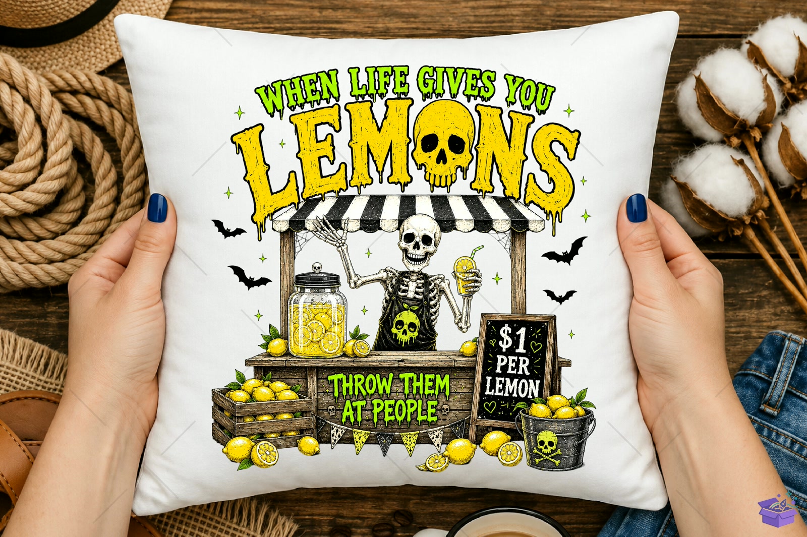 Funny Cadılar Bayramı Skeleton Lemon Stand PNG - DTF & Süblimasyon Baskı Tasarımı (SVG, DXF, EPS, PNG) - detaylı önizleme 5