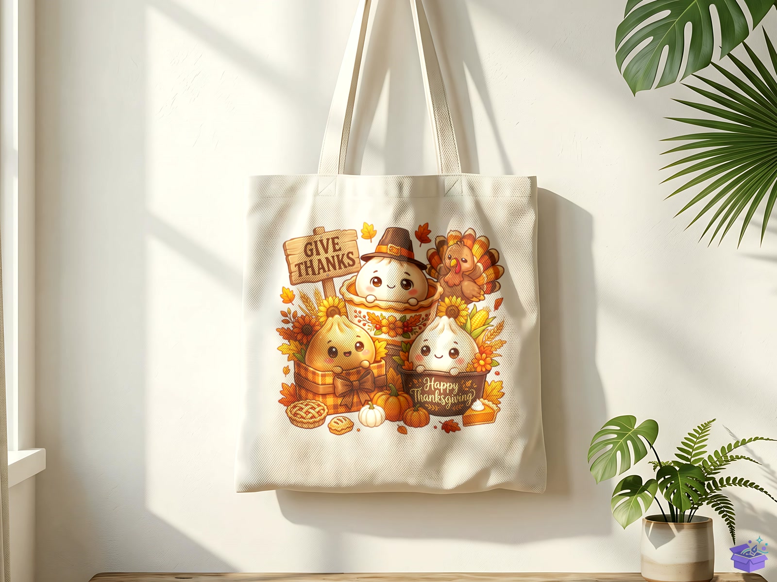 Thanksgiving Dumpling Characters PNG - DTF & Süblimasyon Baskı Tasarımı (SVG, DXF, EPS, PNG) - detaylı önizleme 3