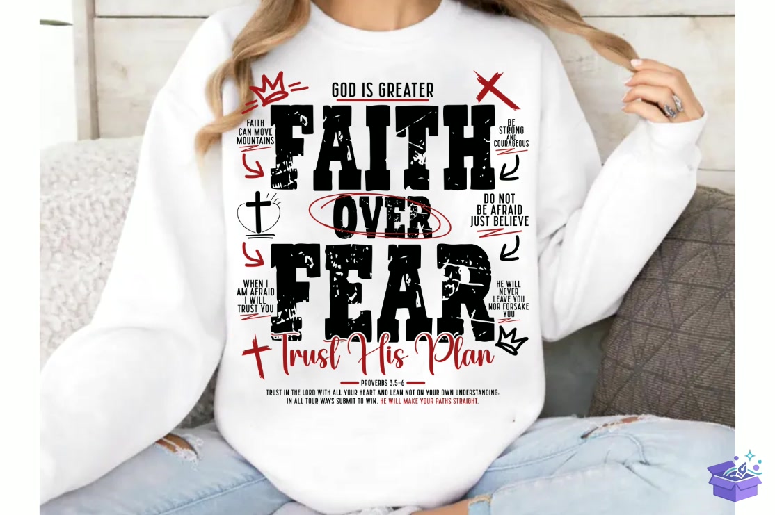 Christian PNG Urban Faith Design - DTF & Süblimasyon Baskı Tasarımı (SVG, DXF, EPS, PNG) - detaylı önizleme 3