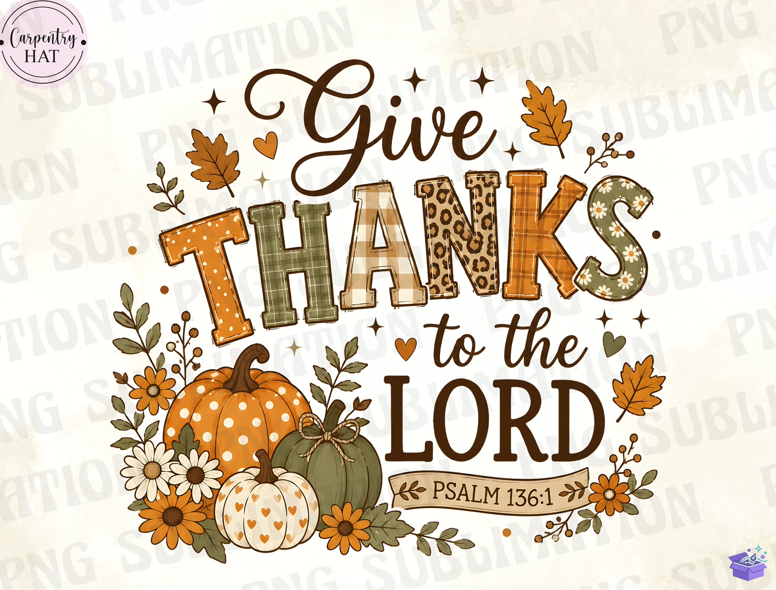 Christian Thanksgiving Süblimasyon Baskı - DTF & Süblimasyon Baskı Tasarımı (SVG, DXF, EPS, PNG) - detaylı önizleme 3