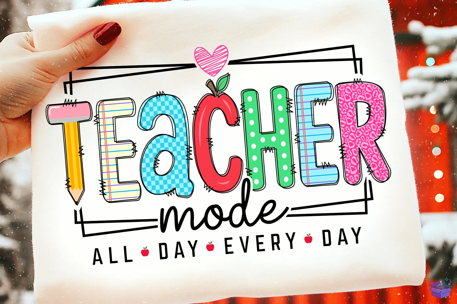Teacher Mode Svg Teacher Png Teach Svg - DTF & Süblimasyon Baskı Tasarımı (SVG, DXF, EPS, PNG) - DTF Baskı Tasarımları İndir (DXF, SVG, EPS)