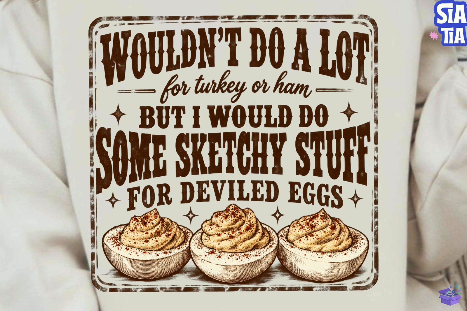 Sketchy Deviled Eggs PNG Süblimasyon Baskı Des - DTF & Süblimasyon Baskı Tasarımı (SVG, DXF, EPS, PNG) - detaylı önizleme 2
