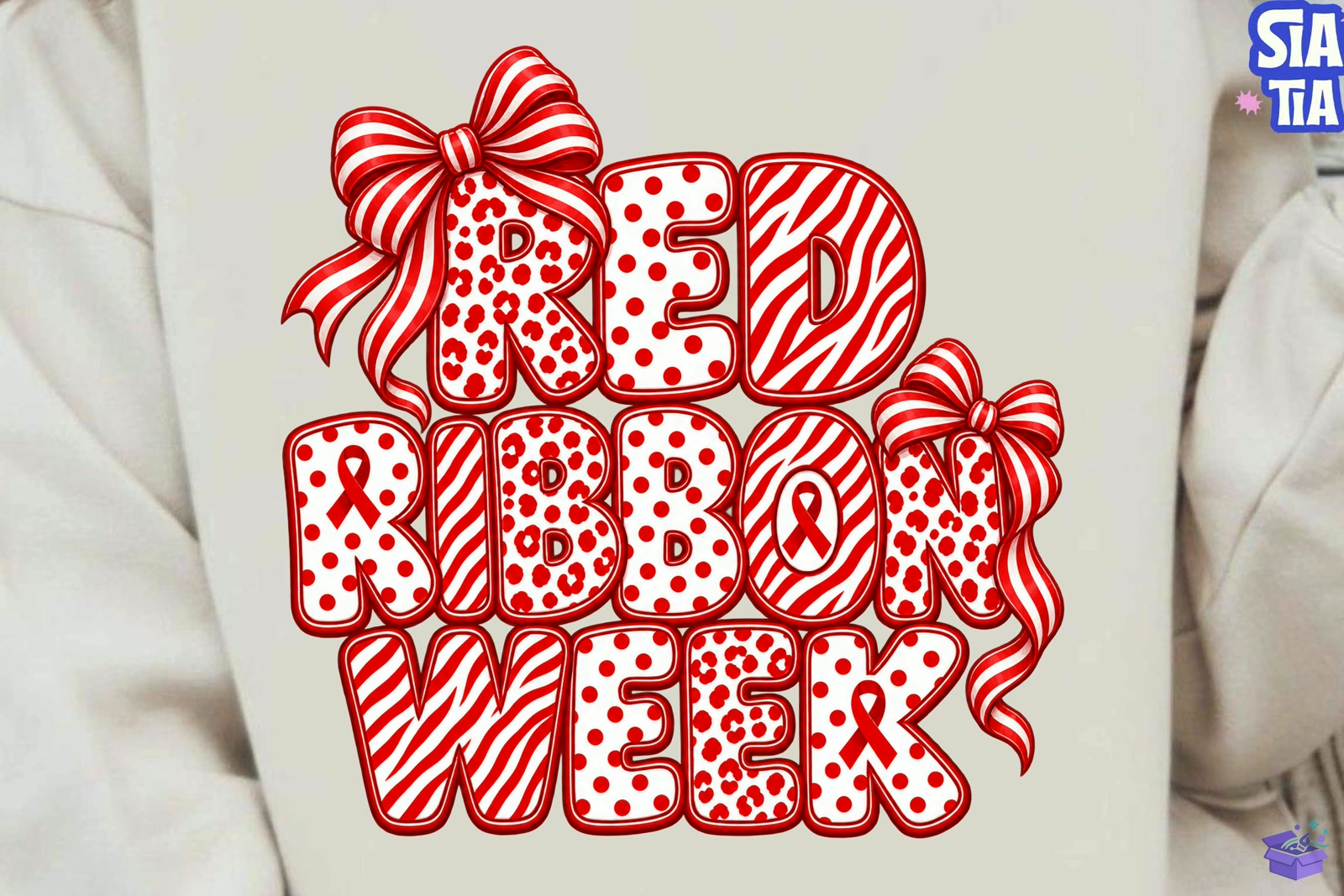 Red Ribbon Week PNG Süblimasyon Baskı Shirt - DTF & Süblimasyon Baskı Tasarımı (SVG, DXF, EPS, PNG) - detaylı önizleme 3