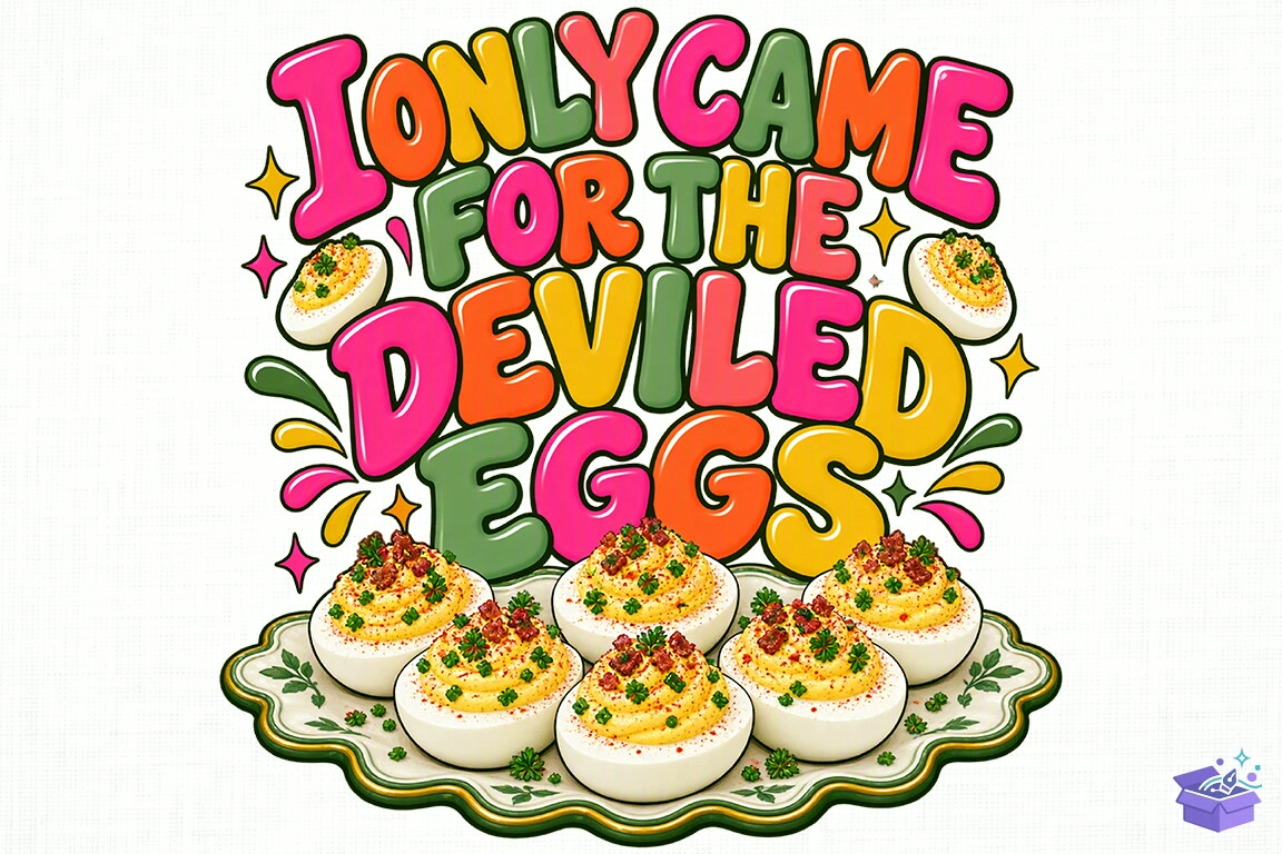Funny Deviled Egg Thanksgiving PNG - DTF & Süblimasyon Baskı Tasarımı (SVG, DXF, EPS, PNG) - detaylı önizleme 5