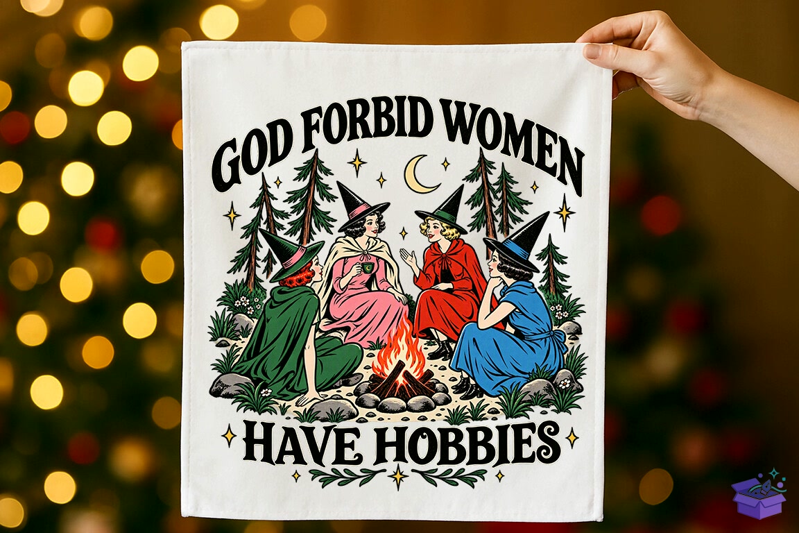 Women Have Hobbies Cadılar Bayramı PNG - DTF & Süblimasyon Baskı Tasarımı (SVG, DXF, EPS, PNG) - detaylı önizleme 2