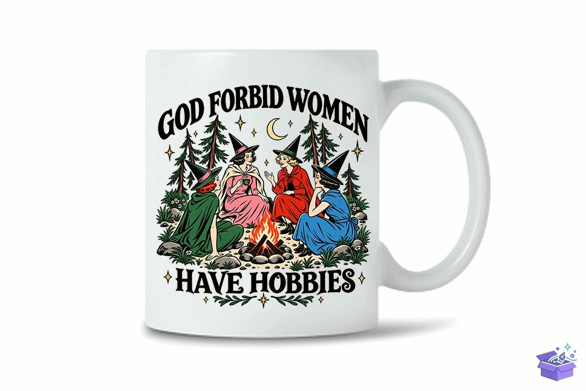 Women Have Hobbies Cadılar Bayramı PNG - DTF & Süblimasyon Baskı Tasarımı (SVG, DXF, EPS, PNG) - detaylı önizleme 3