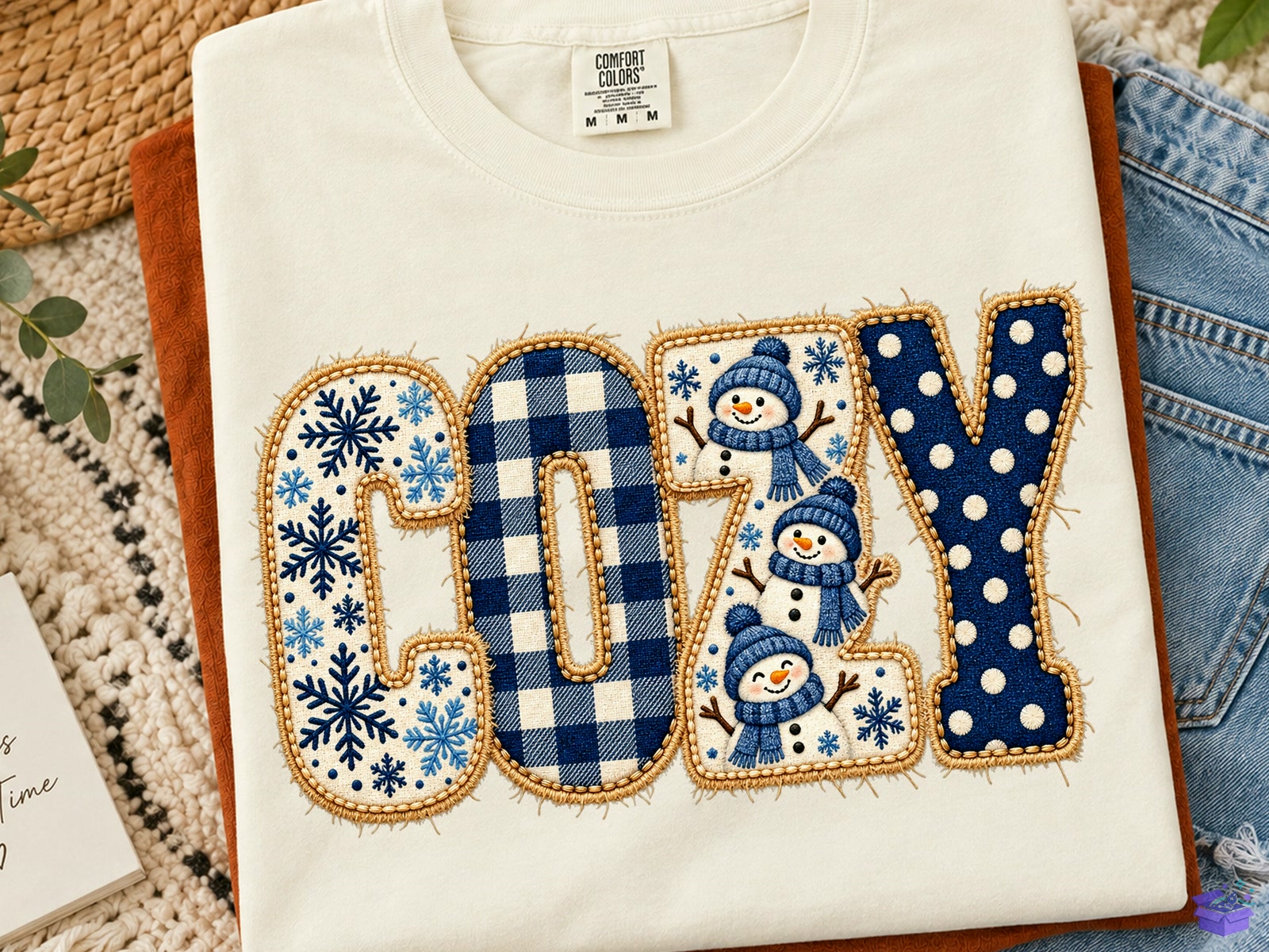 Cozy Winter PNG Süblimasyon Baskı Shirt Design - DTF & Süblimasyon Baskı Tasarımı (SVG, DXF, EPS, PNG) - detaylı önizleme 3