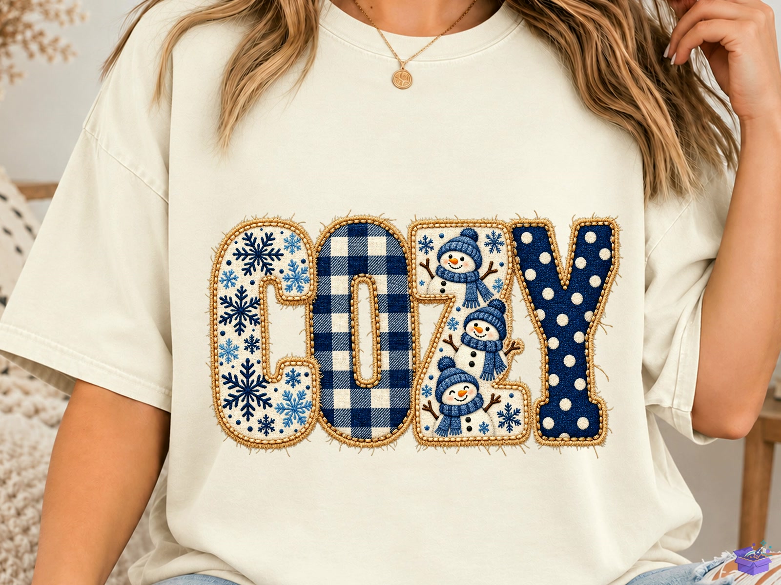 Cozy Winter PNG Süblimasyon Baskı Shirt Design - DTF & Süblimasyon Baskı Tasarımı (SVG, DXF, EPS, PNG) - detaylı önizleme 4