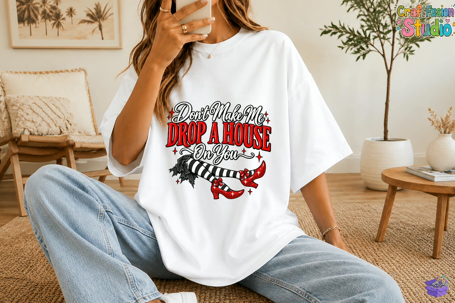 Drop a House On You Witch Legs PNG - DTF & Süblimasyon Baskı Tasarımı (SVG, DXF, EPS, PNG) - detaylı önizleme 2