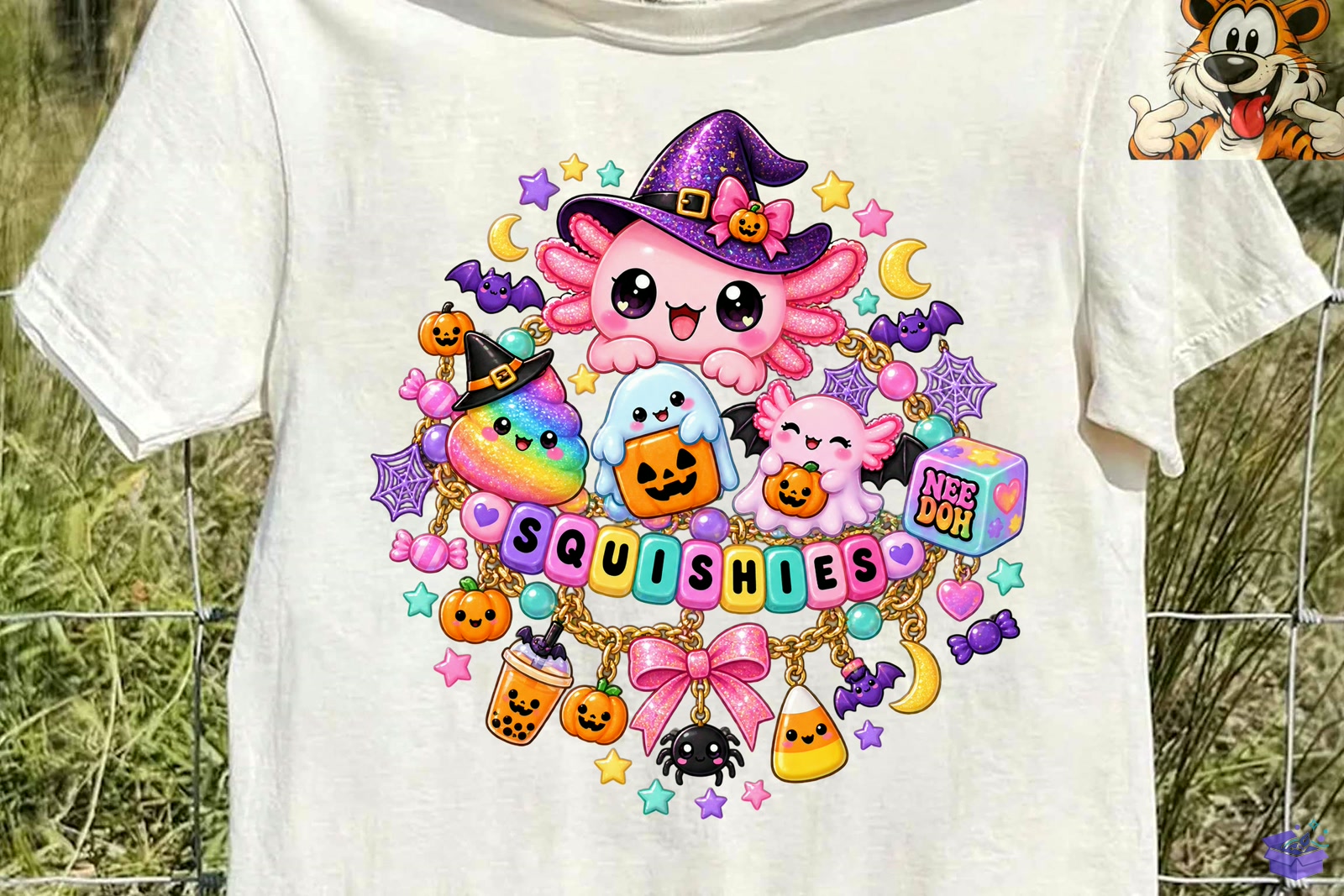 Squishy Cadılar Bayramı PNG Süblimasyon Baskı Design - DTF & Süblimasyon Baskı Tasarımı (SVG, DXF, EPS, PNG) - detaylı önizleme 2
