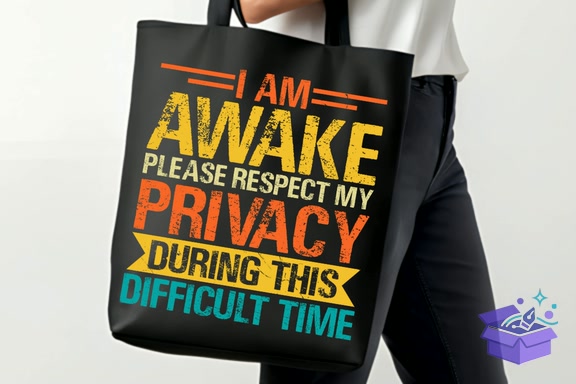 I Am Awake Funny Sarcastic Tshirt PNG - DTF & Süblimasyon Baskı Tasarımı (SVG, DXF, EPS, PNG) - detaylı önizleme 3