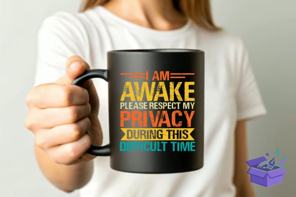 I Am Awake Funny Sarcastic Tshirt PNG - DTF & Süblimasyon Baskı Tasarımı (SVG, DXF, EPS, PNG) - detaylı önizleme 4