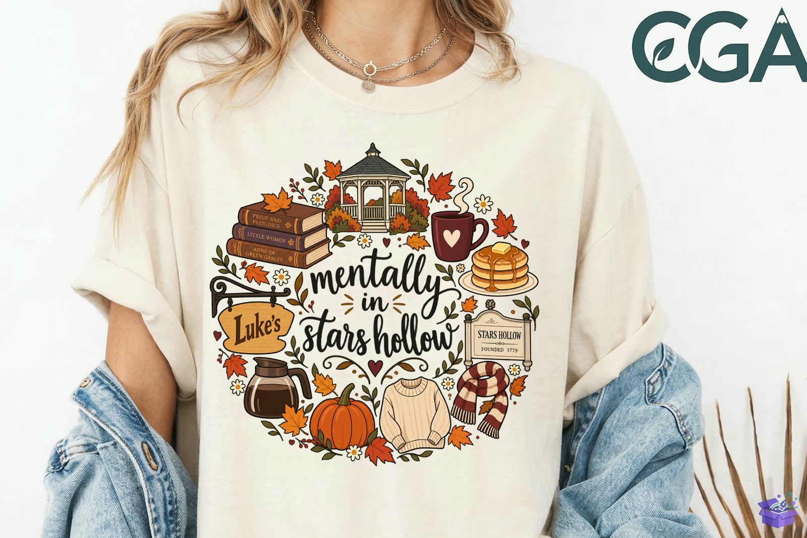 Mentally İn Stars Hollow Fall PNG - DTF & Süblimasyon Baskı Tasarımı (SVG, DXF, EPS, PNG) - DTF Baskı Tasarımları İndir (DXF, SVG, EPS)