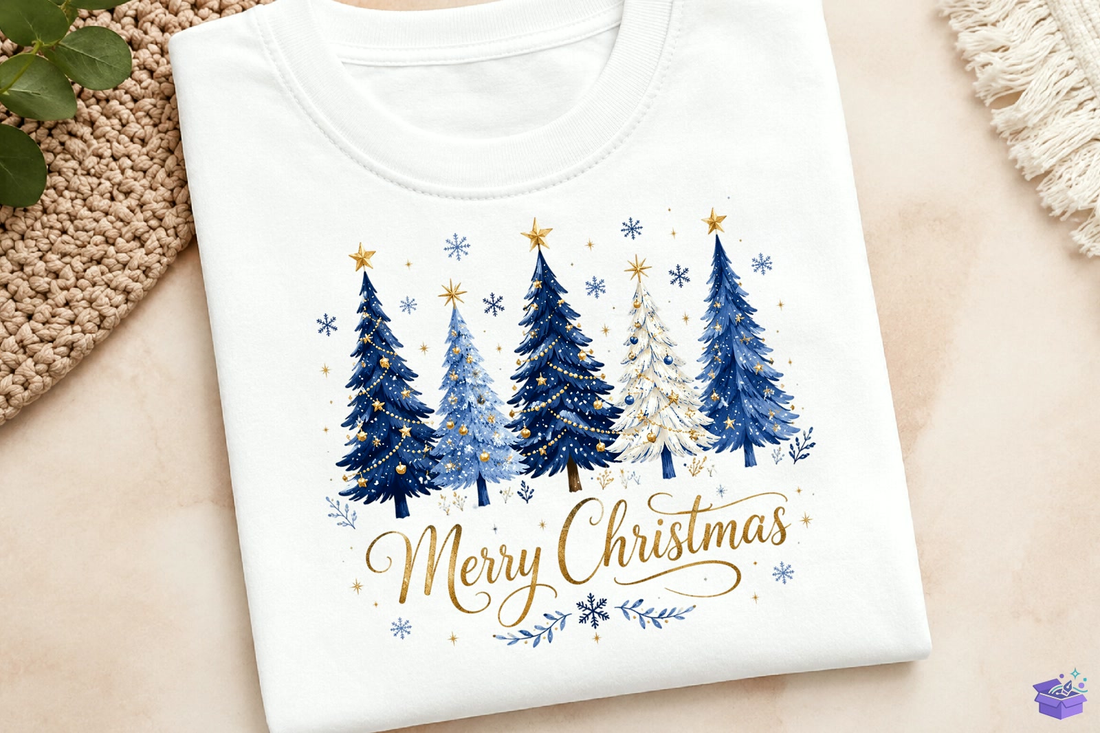 Merry Yılbaşı Süblimasyon Baskı Ağaç PNG - DTF & Süblimasyon Baskı Tasarımı (SVG, DXF, EPS, PNG) - detaylı önizleme 4