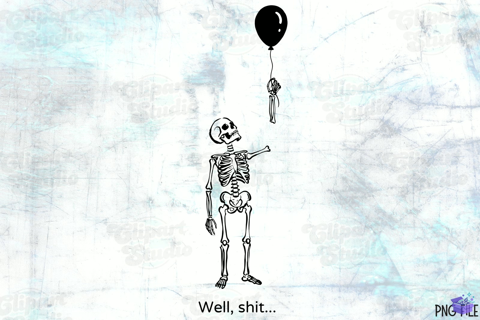 Skeleton Lost Balloon Png Well Shit PNG - DTF & Süblimasyon Baskı Tasarımı (SVG, DXF, EPS, PNG) - DTF Baskı Tasarımları İndir (DXF, SVG, EPS)