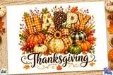 Örgü Görünümlü "Give Thanks" Şükran Günü Tasarımı - DTF & Süblimasyon Baskı Tasarımı (PNG) - detaylı önizleme 1