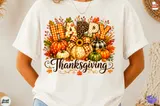 Örgü Görünümlü "Give Thanks" Şükran Günü Tasarımı - DTF & Süblimasyon Baskı Tasarımı (PNG) - detaylı önizleme 2