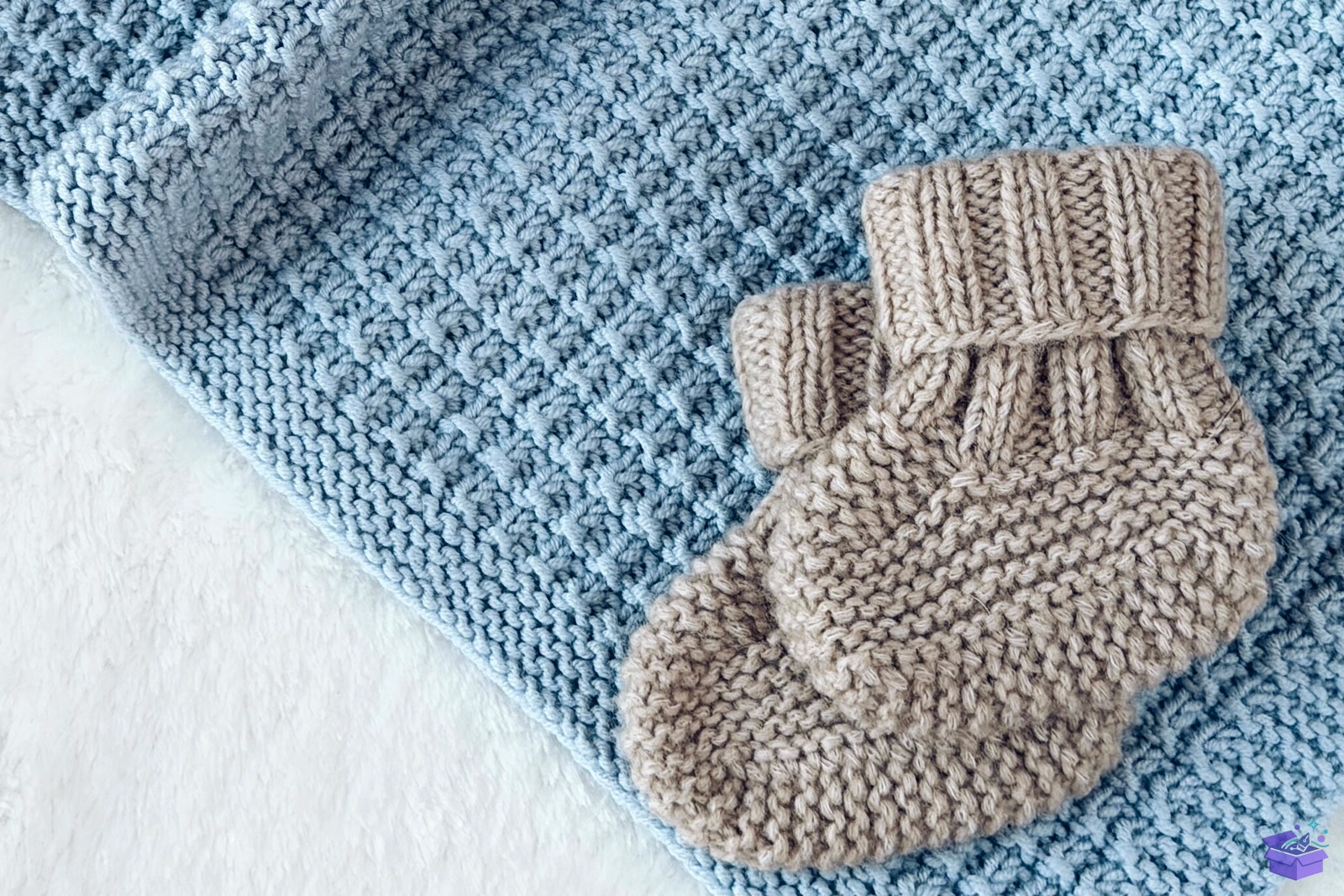 Seersucker Baby Blanket Knitting Desen - El İşi ve Kesim Dosyası (SVG, DXF, EPS, PNG) - detaylı önizleme 2
