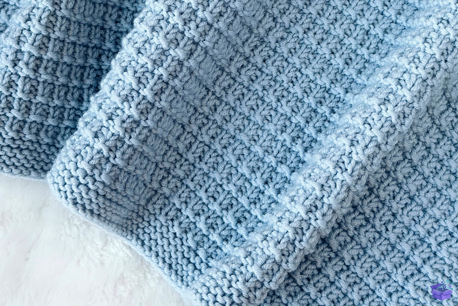 Seersucker Baby Blanket Knitting Desen - El İşi ve Kesim Dosyası (SVG, DXF, EPS, PNG) - detaylı önizleme 3