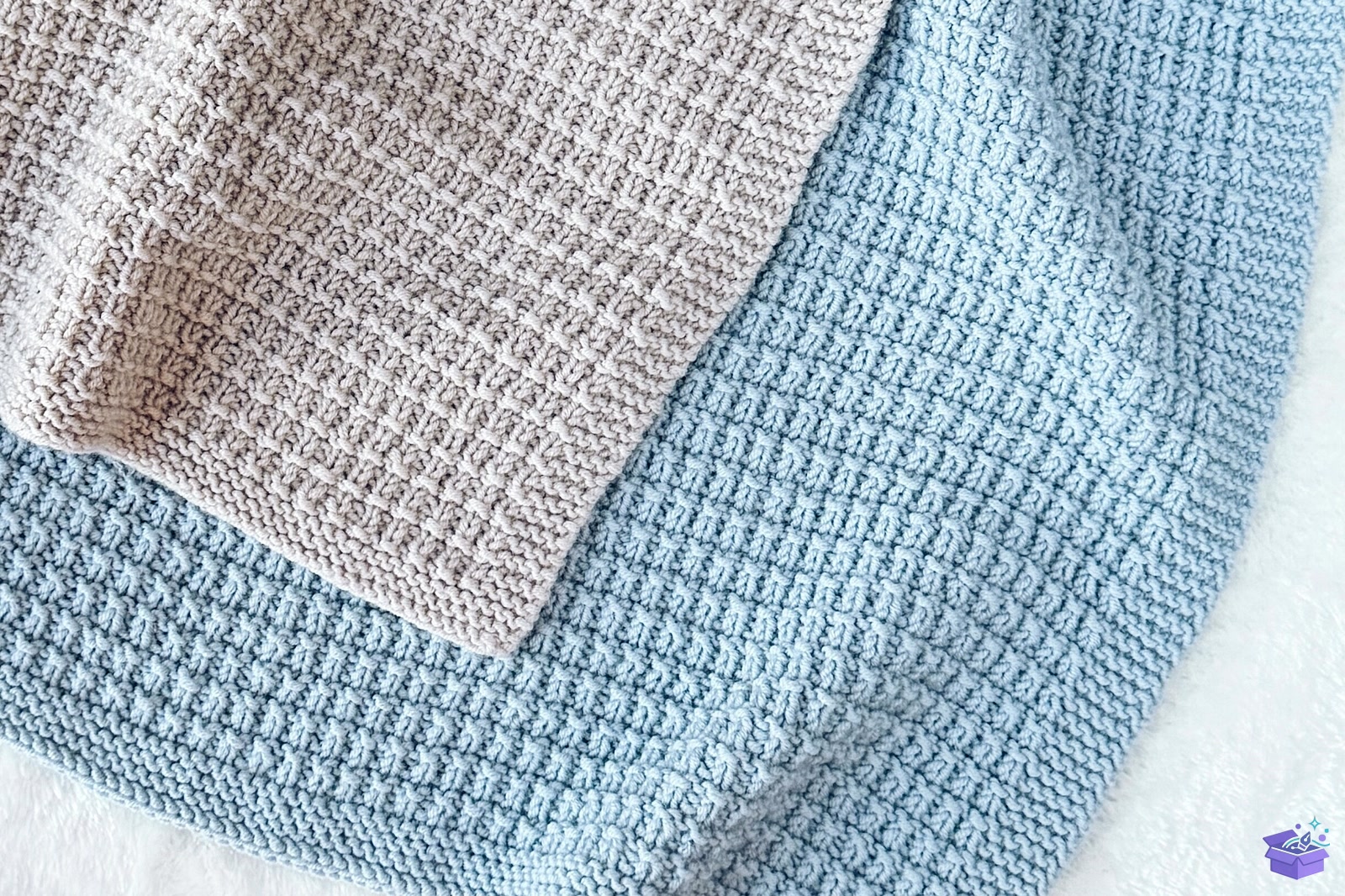 Seersucker Baby Blanket Knitting Desen - El İşi ve Kesim Dosyası (SVG, DXF, EPS, PNG) - detaylı önizleme 6