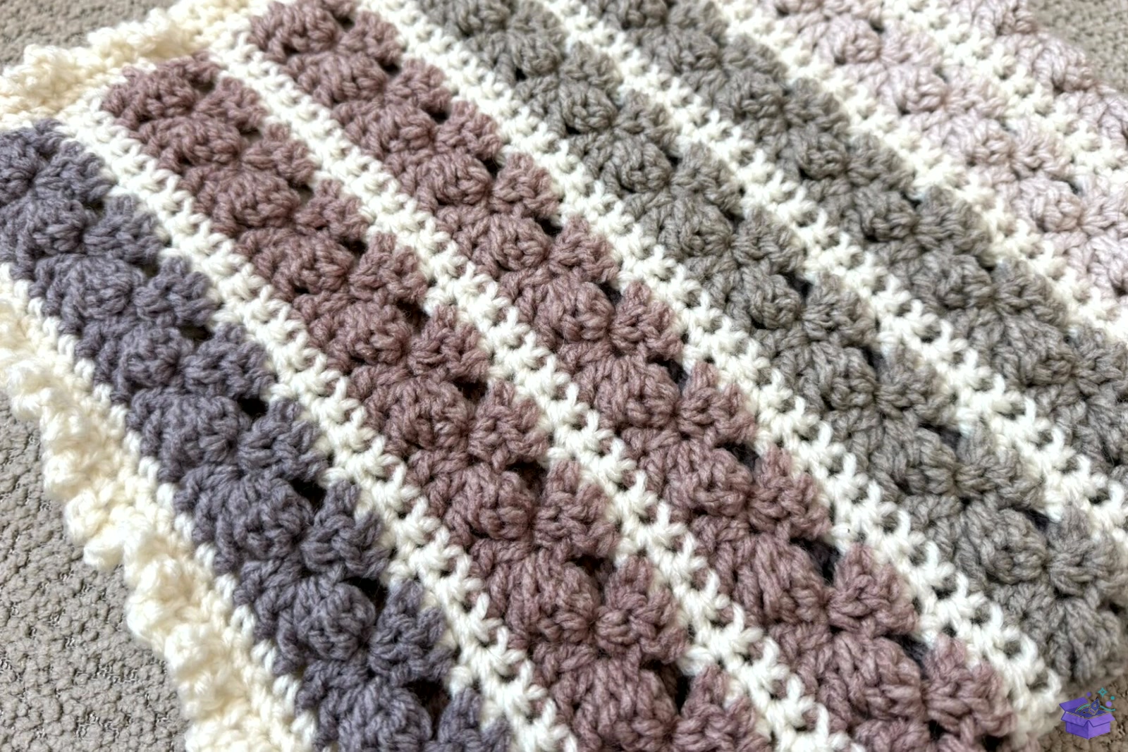 Blushing Blooms Baby Crochet Blanket - El İşi ve Kesim Dosyası (SVG, DXF, EPS, PNG) - detaylı önizleme 5