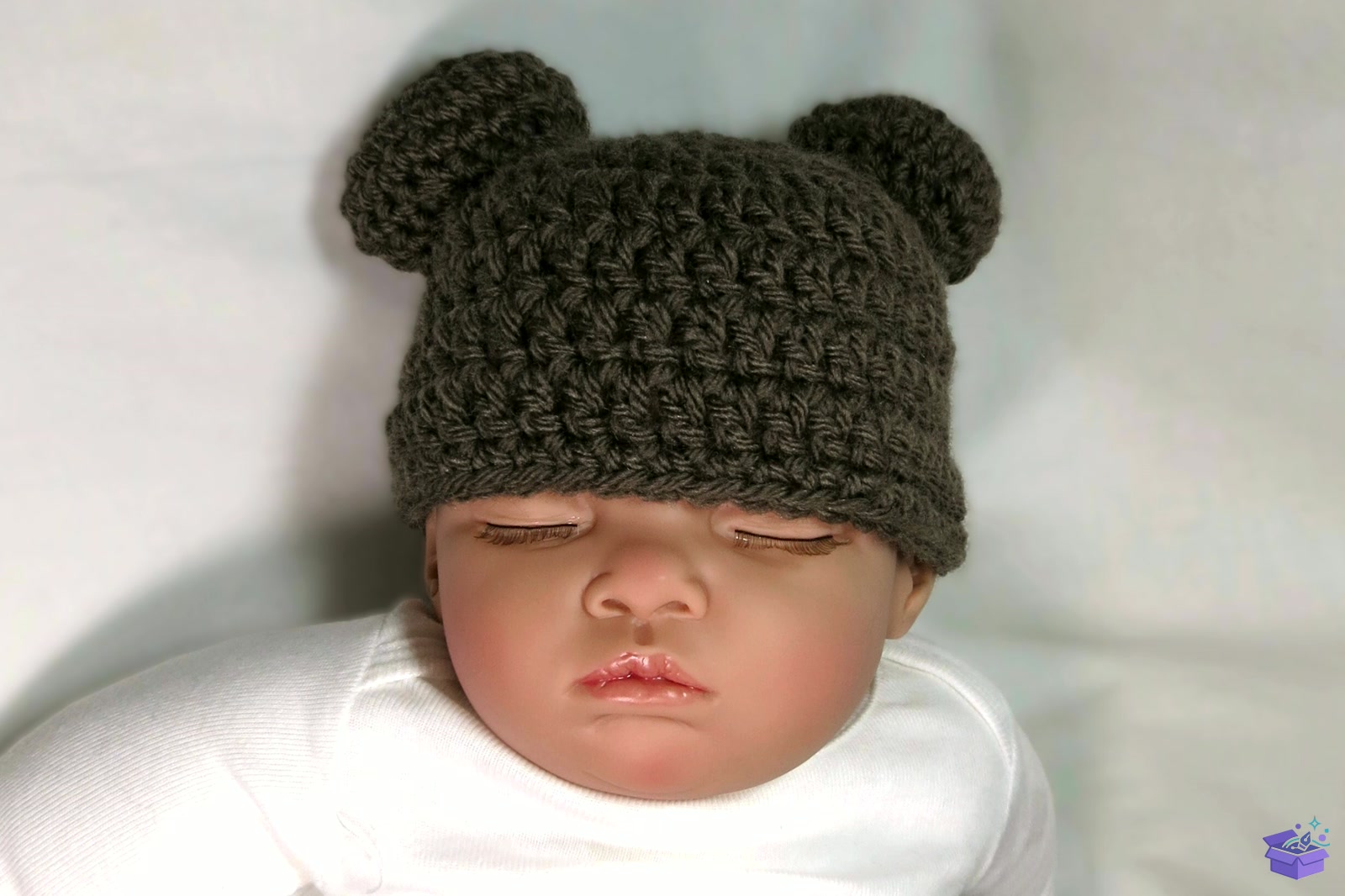 Baby Bear Crochet Beanie - El İşi ve Kesim Dosyası (SVG, DXF, EPS, PNG) - detaylı önizleme 4