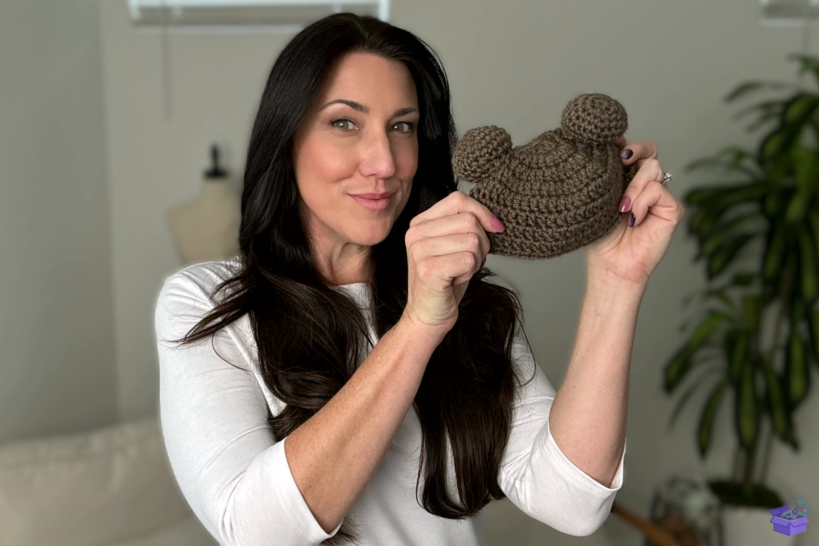 Baby Bear Crochet Beanie - El İşi ve Kesim Dosyası (SVG, DXF, EPS, PNG) - detaylı önizleme 6