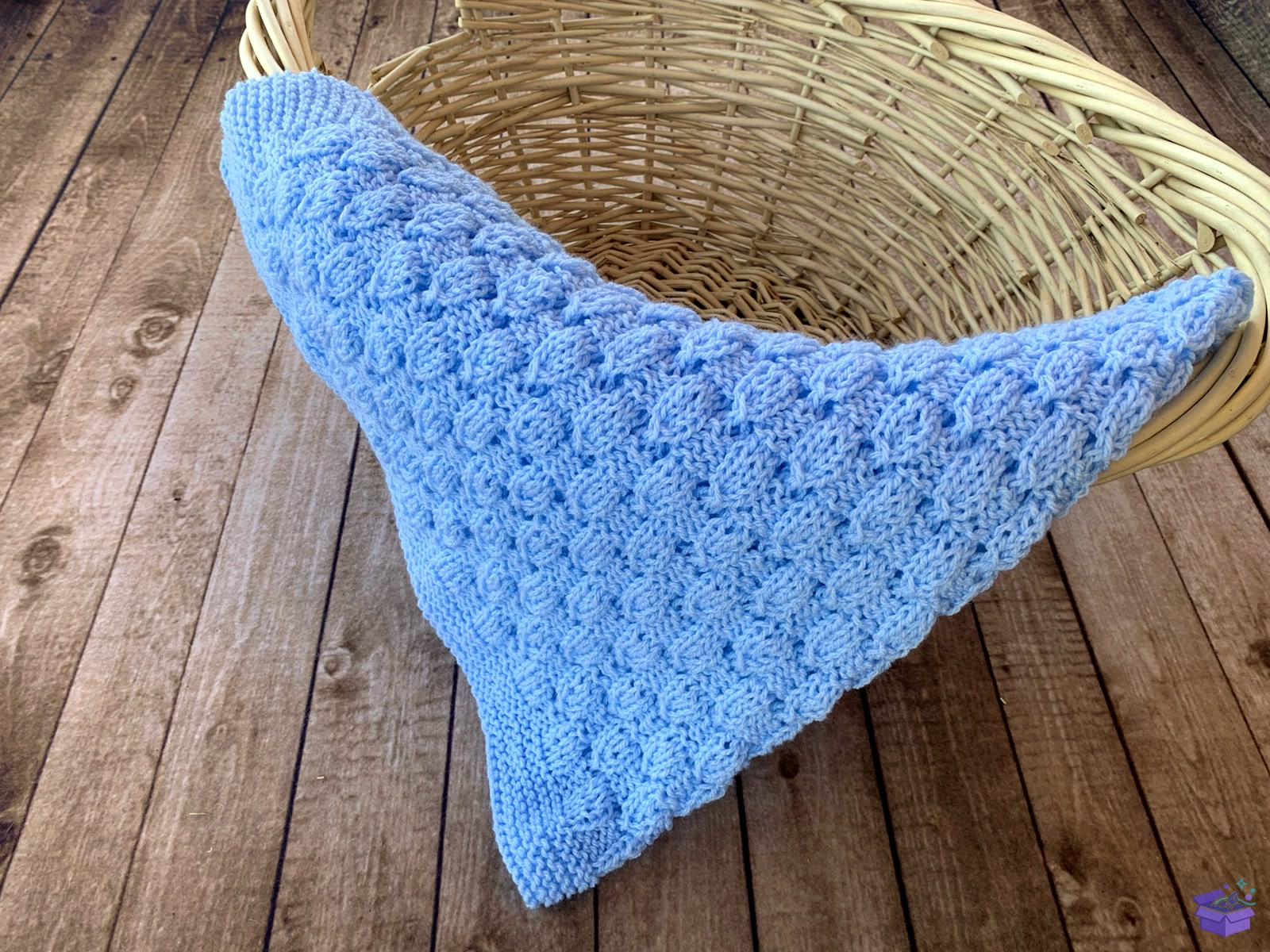 Lullaby Baby Blanket Knit Desen - El İşi ve Kesim Dosyası (SVG, DXF, EPS, PNG) - detaylı önizleme 3