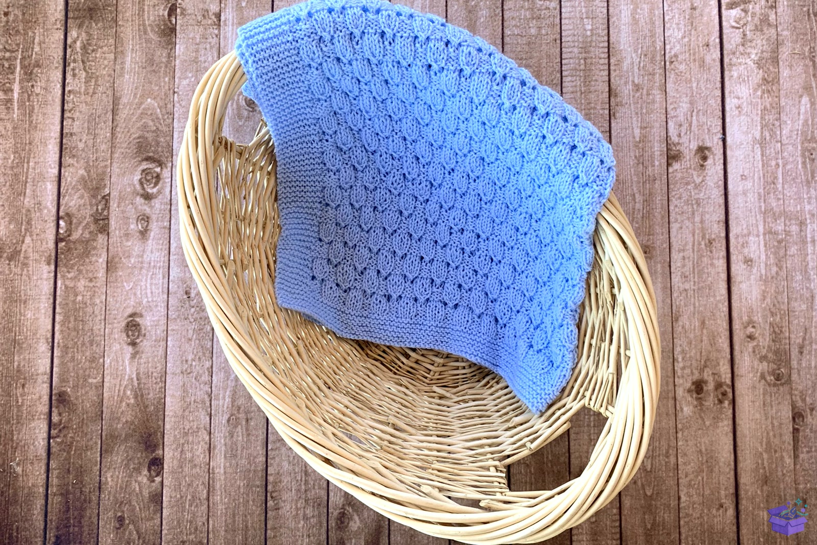 Lullaby Baby Blanket Knit Desen - El İşi ve Kesim Dosyası (SVG, DXF, EPS, PNG) - detaylı önizleme 4