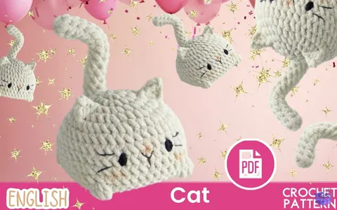 Kedi Amigurumi Anahtarlık - Tığ İşi Örgü Kalıbı (PDF) - El İşi & Zanaat İndir (DXF, SVG, PDF)