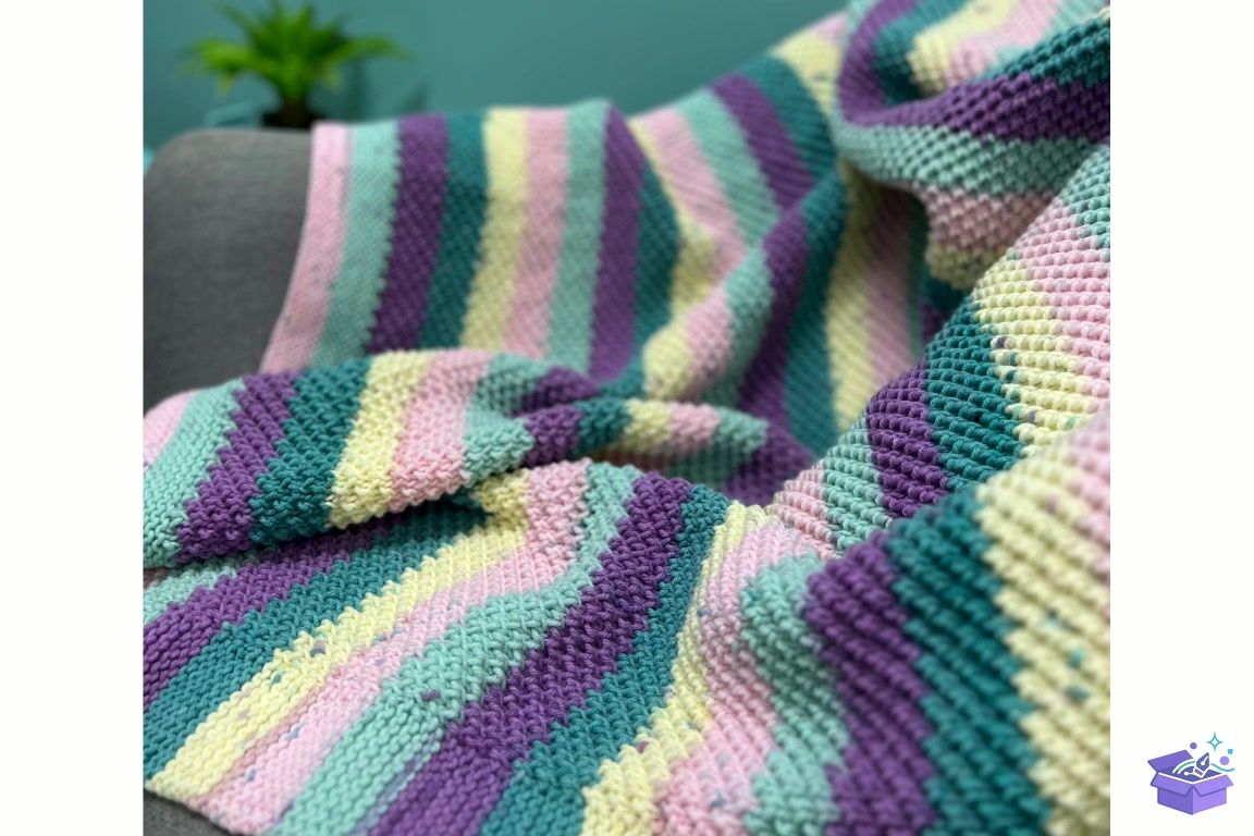 Easy Textured Knitting Blanket Desen - El İşi ve Kesim Dosyası (SVG, DXF, EPS, PNG) - detaylı önizleme 5
