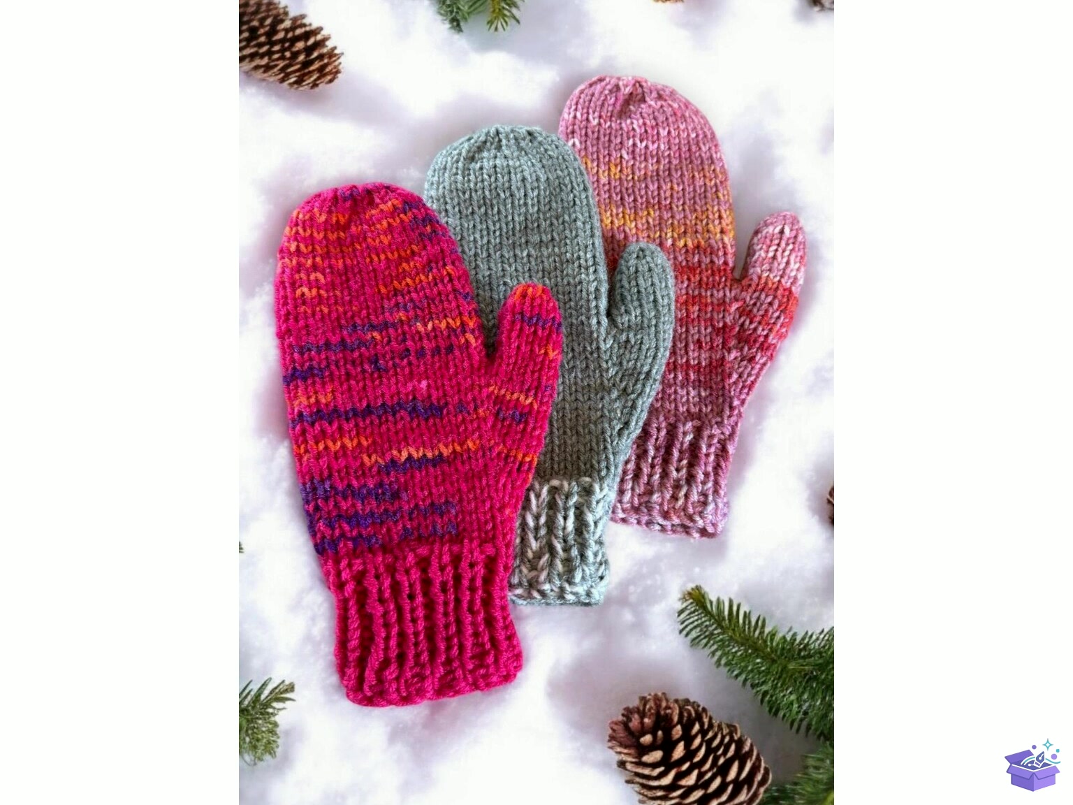 Super Easy And Quick Adult Mittens - El İşi ve Kesim Dosyası (SVG, DXF, EPS, PNG) - El İşi & Zanaat İndir (DXF, SVG, EPS)