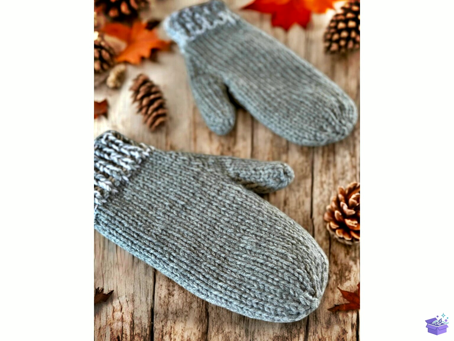 Super Easy And Quick Adult Mittens - El İşi ve Kesim Dosyası (SVG, DXF, EPS, PNG) - detaylı önizleme 2