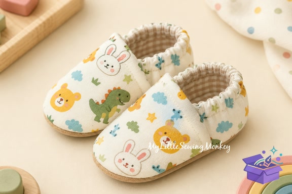 Baby Shoes Sewing Desen Baby Booties - El İşi ve Kesim Dosyası (SVG, DXF, EPS, PNG) - detaylı önizleme 2