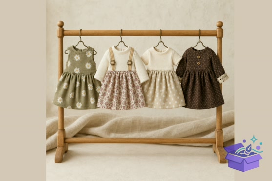 Doll Clothes Sewing Desen PDF - Makine Nakış Deseni (SVG, DXF, EPS, PNG) - El İşi & Zanaat İndir (DXF, SVG, EPS)
