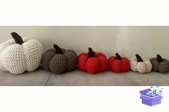 Crochet Pumpkin Desen - El İşi ve Kesim Dosyası (SVG, DXF, EPS, PNG) - detaylı önizleme 2