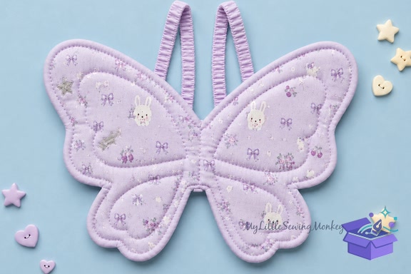 Fairy Wings Sewing Desen Kelebek - El İşi ve Kesim Dosyası (SVG, DXF, EPS, PNG) - detaylı önizleme 3