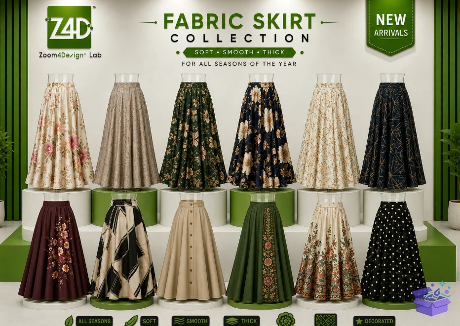 Circular Skirt Sewing Desen PDF - El İşi ve Kesim Dosyası (SVG, DXF, EPS, PNG) - detaylı önizleme 3