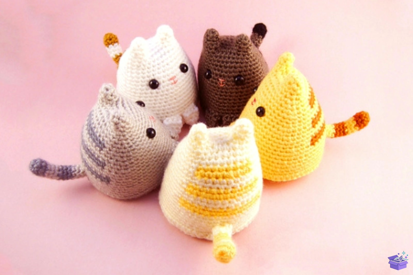Cute Kedi Amigurumi Crochet Desen - El İşi ve Kesim Dosyası (SVG, DXF, EPS, PNG) - El İşi & Zanaat İndir (DXF, SVG, EPS)