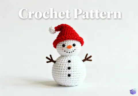 Kardan Adam Amigurumi - Tığ İşi Örgü Kalıbı (PDF) - El İşi & Zanaat İndir (DXF, SVG, PDF)
