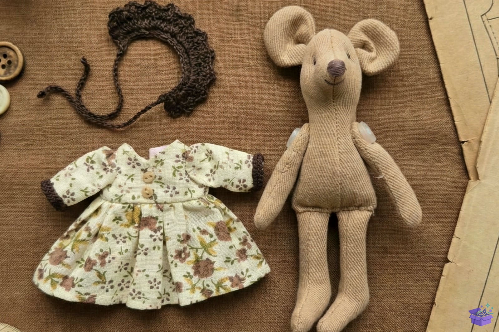 Mouse Family Sewing Desen - El İşi ve Kesim Dosyası (SVG, DXF, EPS, PNG) - detaylı önizleme 3