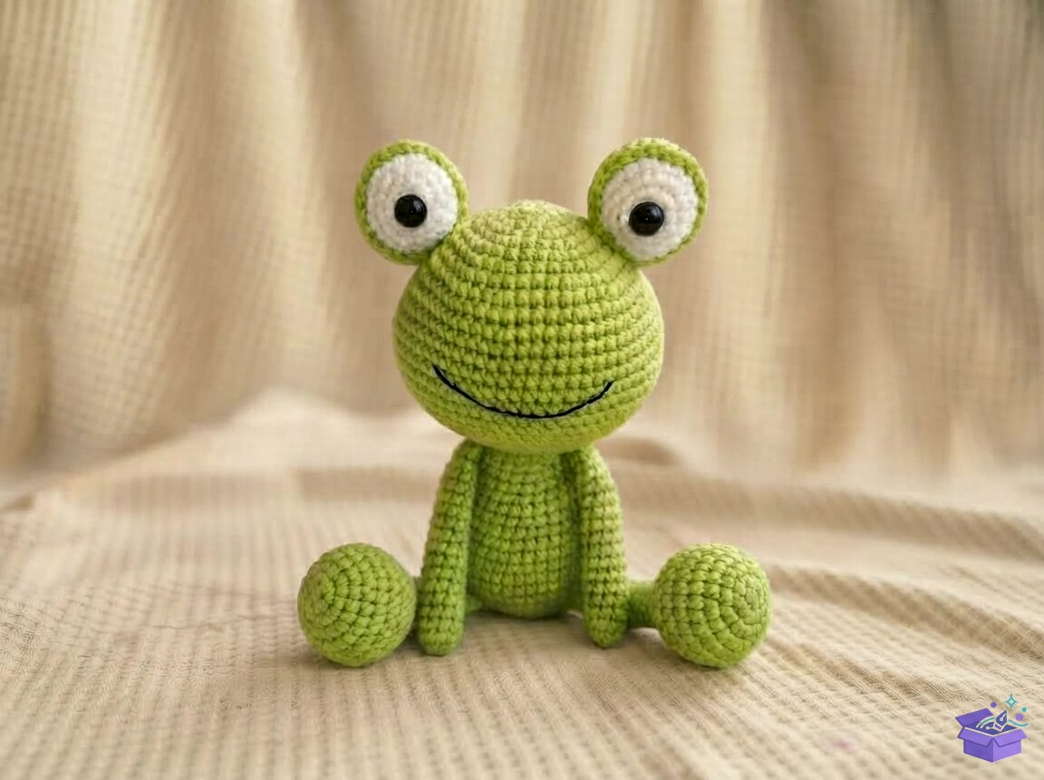 Clover Frog Crochet Desen - El İşi ve Kesim Dosyası (SVG, DXF, EPS, PNG) - detaylı önizleme 2