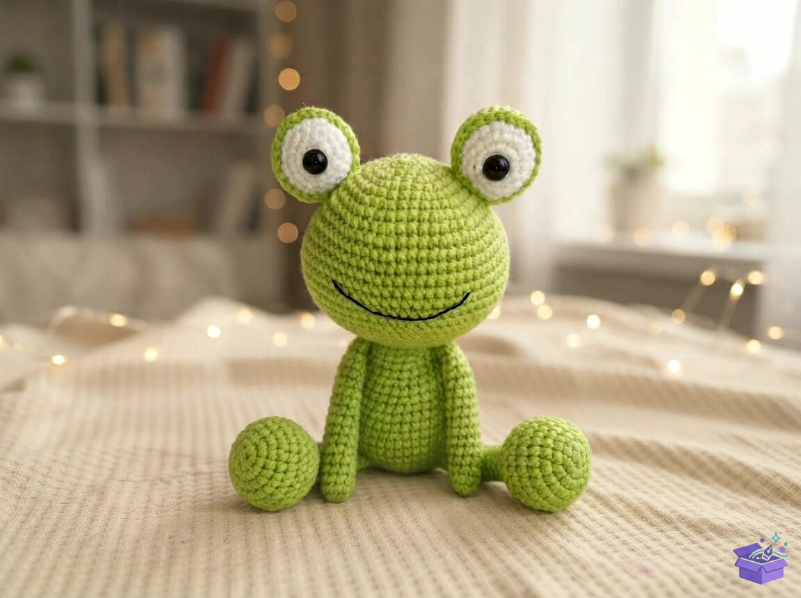 Clover Frog Crochet Desen - El İşi ve Kesim Dosyası (SVG, DXF, EPS, PNG) - detaylı önizleme 4