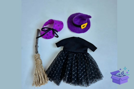 Cadılar Bayramı Doll Clothes Desen PDF - El İşi ve Kesim Dosyası (SVG, DXF, EPS, PNG) - detaylı önizleme 3