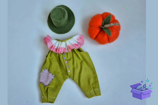 Cadılar Bayramı Doll Clothes Desen PDF - El İşi ve Kesim Dosyası (SVG, DXF, EPS, PNG) - detaylı önizleme 4
