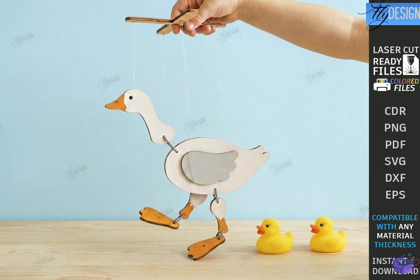 String Marionette Puppet Laser - 3D Baskı ve Model Dosyası (STL, OBJ, 3MF) - detaylı önizleme 3