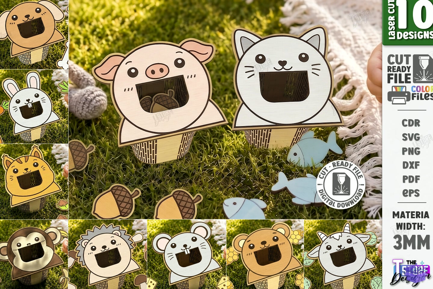 Animal Montessori Game Lazer Kesim - 3D Baskı ve Model Dosyası (STL, OBJ, 3MF) - Lazer Kesim Dosyaları İndir (STL, OBJ, 3MF)