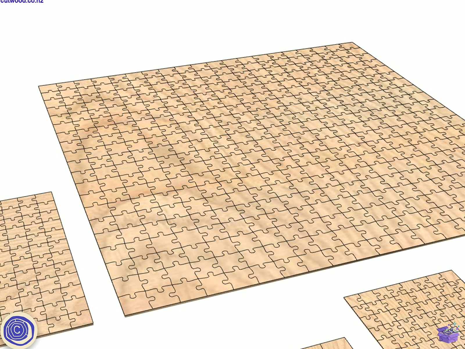 Ahşap Yapboz - El İşi ve Kesim Dosyası (SVG, DXF, EPS, PNG) - detaylı önizleme 3
