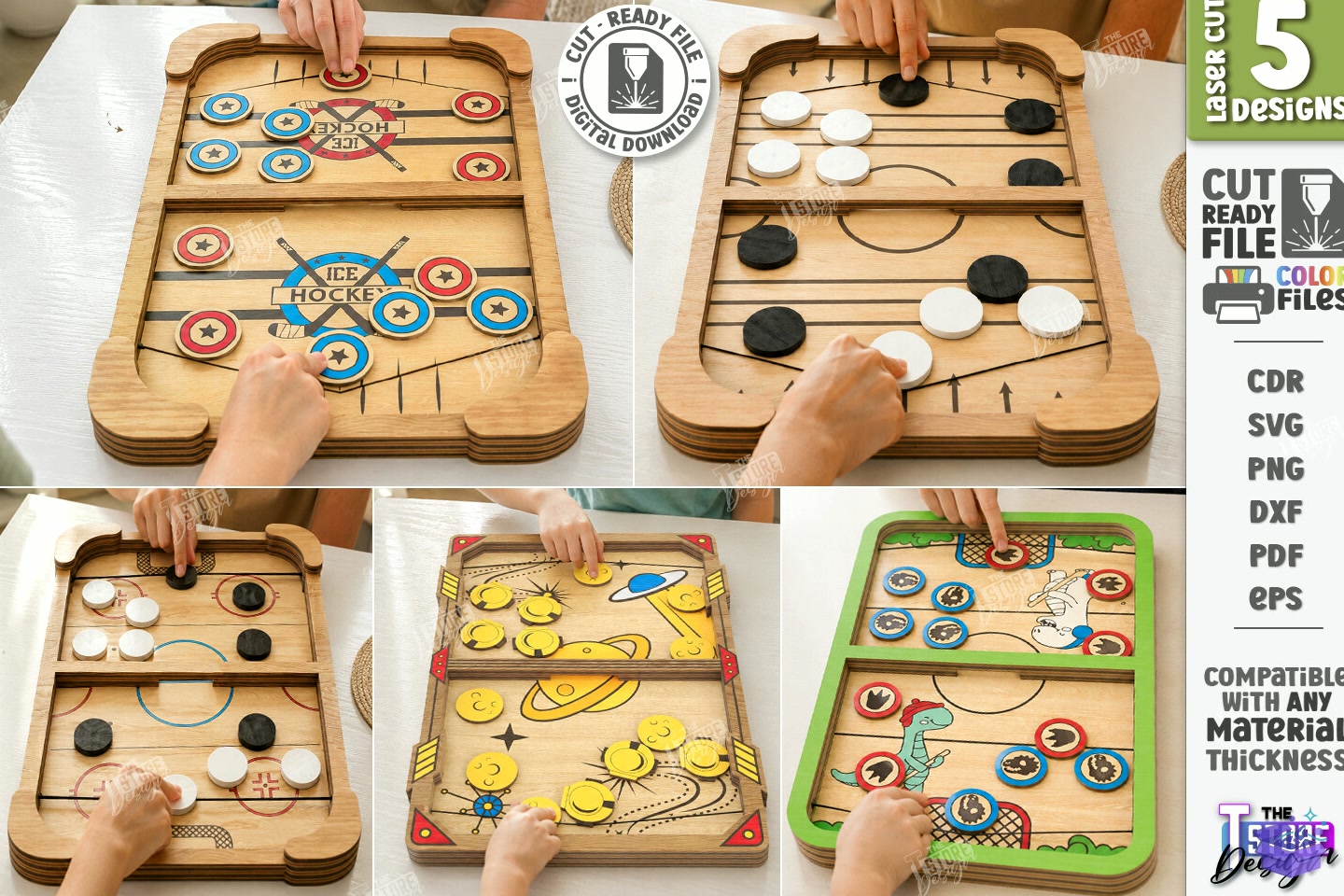 Fast Sling Puck Game Lazer Kesim - 3D Baskı ve Model Dosyası (STL, OBJ, 3MF) - Lazer Kesim Dosyaları İndir (STL, OBJ, 3MF)