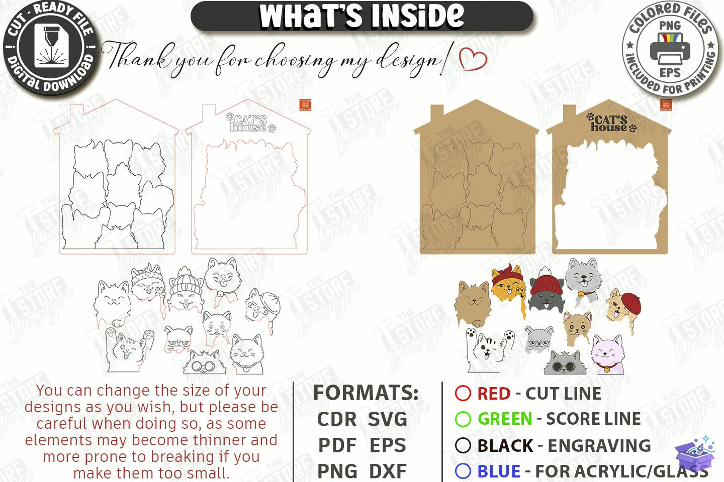 Cute Animals Ahşap Yapboz For Kids Laser - El İşi ve Kesim Dosyası (SVG, DXF, EPS, PNG) - detaylı önizleme 5